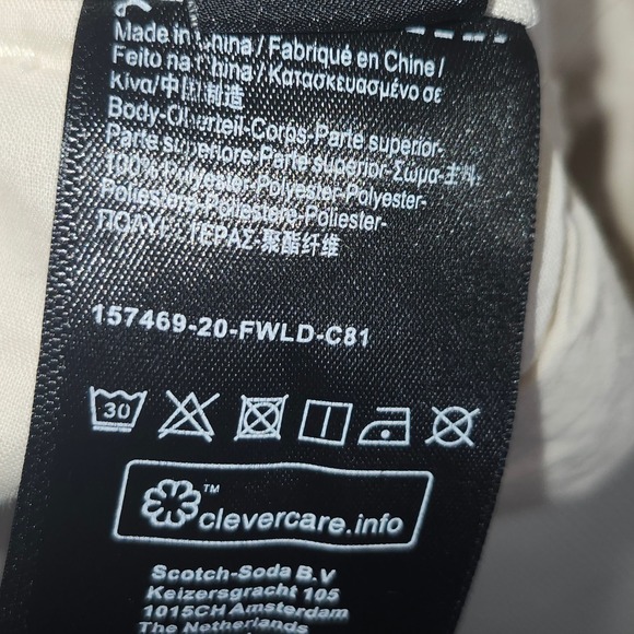 Scotch & Soda Womens Cream Casual Shorts Elastic Waist‎ Athleisure - Picture 5 of 10